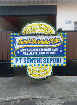 Papan Bunga Duka di Karundang