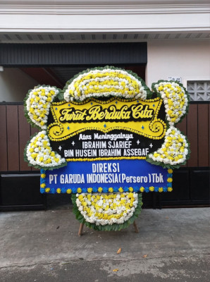 Papan Bunga Duka di Karundang